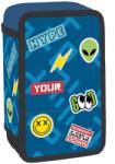 S-Cool Penar neechipat cu 3 fermoare S-COOL SC3290, Motiv Sticker (SC3290) Penar