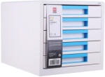 Deli Cabinet 5 sertare alb/bleu deli (DLEZ01033)