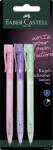 Faber-Castell Blister 3 buc roller 0.5mm semi-gel cu mecanism cul pastel mina albastra rx5 Faber-castell (FC545391)