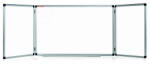 Memoboards Whiteboard triptic MEMOBOARDS 90*120 cm cu rama din aluminiu (TRBM129A)