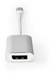 Nedis CCTB64480AL02 USB C (USB-C) - Displayport adapter, aranyozott csatlakozók, USB3.2 Gen 1, 4K@60Hz, 20 cm