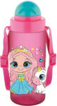 NOKI Sticla apa pt copii tritan soft touch 500ml cu pai si curea transport t-0106 noki (NKT-0106)