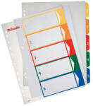 Esselte Separatoare Index Plastic 1-6 Imprimabil Esselte (es100211)