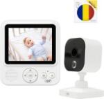 PNI Pachet Video Baby Monitor PNI BM280 ecran 2.8 inch wireless 2.4 GHz cu sticky Pad Drapel inclus (pni-bm280-spd) - cel Aparat supraveghere bebelus
