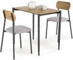 Halmar Tрапезен комплект NANDO 84x54 см сив/кафяв/черен (HA0377)