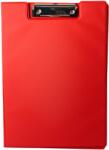 Optima - Clasic & Premium Clipboard dublu A4, plastifiat PP, Optima - rosu (OP-501070207)