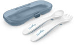 Nuvita Комплект вилица и лъжица в кутия Nuvita 8477, Powder Blue (NU-PPPL0208) - topmarket