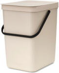 Brabantia Кош за смет за разделно събиране Brabantia Sort&Go 25L, Soft Beige