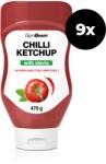GymBeam Sztíviával édesített ketchup 9 x 470 g csili