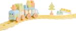 Dolu Set de constructii cu trenulet - 36 piese (pastel) (D5220) - ookee