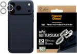 PanzerGlass Protecție lentile cameră Hoops pentru iPhone 17 Pro Max/17 Pro/16 Pro Max/16 Pro, Glitter Silver, PanzerGlass
