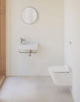 SAPHO GSI Kube X fali kerámia WC csésze 36x50 cm GeniusFlush öblítéssel és DualGlaze bevonattal, matt fehér 941209 (941209)