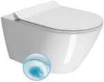 SAPHO Gsi Kube X fali kerámia WC csésze 36x55 cm GeniusFlush öblítéssel és ExtraGlaze bevonattal, fehér 941311 (941311)