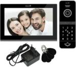 Mentor VideoInterfon Smart Mentor SVK471B WiFi, PIN, Card App Tuya, 4 fire, 7 inch IPS, DVR, FHD, 2MP, IK07, Negru (MMDSVK471B)