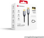  Fekete Forcell Cafule HDMI 2.1 kábel (8K 60Hz / 4K 120Hz, Ultra High Speed, HDR, eARC, VRR, 48Gbps, 5 m) (5903396467752)