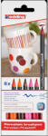 edding Ecsetirón porcelán marker 1-4mm, kerek Edding 4200/6, 6 warm klf. szín (7580206001) - tintasziget