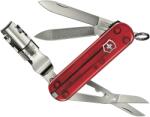 Victorinox Nail Clip 580 zsebkés - Transparent Red (2608780)