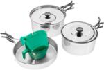 Mil-Tec Stainless Steel kemping edényszett - 7 elem (58485)