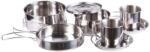 Mil-Tec Stainless Steel Cook Set edénykészlet - 8 elem (836257)