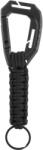 MILTEC Paracord kulcstartó MOLLE karabinerrel - Black (229022)