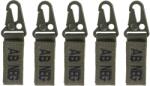 MILTEC kulcstartó AB- vércsoport Olive - 5 db (2255775)