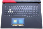 ASUS ROG Strix G17 G713QE G713QM G713QY G713IC G713IM Gaming RGB Multi-color (backlit) sötétszürke burkolattal (topcase) magyar (HU) laptop/notebook billentyűzet gyári