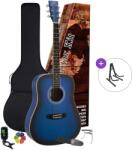 SX SD104KBUS Basic SET Blue Sunburst Akusztikus gitár