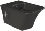 CeraStyle IBIZA fali WC - MATT FEKETE - BEÉPÍTETT bidé funkcióval - perem nélküli - 51 cm (HC00106PH053) - globalvivamarket