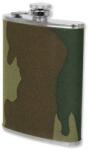 Mil-Tec lapos zsebben hordható palack - Woodland 220 ml (60768)