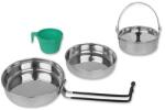 Mil-Tec Stainless Steel kemping edényszett - 5 elem (61254)