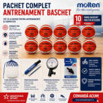 Molten Pachet 10 mingi baschet Molten B7G2000 + plasaBN10 + pompa DHP21 + manometru PGA + fluier Dolfin B (10XB7G2000+BN10+PGA+RA+DHP)