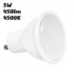 MILIO GU10 LED izzó 5W 450lm 4000K semleges fehér 120° - 40W-nak megfelelő (21288)