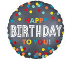 anagram Szülinapi lufi 18" 45cm Happy Birthday (LUFI826786)