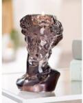  Klasszikus „Dávid fej mécsestartó szobor, szürke akril, 15 cm (59648)
