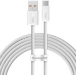 Baseus Dynamic sorozatú gyorstöltő adatkábel USB-A - USB-C 100W 2m Fehér (bk_6932172607463)