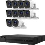 HiLook by Hikvision 10 csőkamerás 5MP AHD komplett kamerarendszer szett