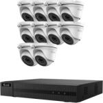 HiLook by Hikvision 10 dómkamerás 5MP AHD komplett kamerarendszer szett