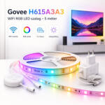 Govee H615A3A3 Wifi RGB LED Szalag, 5m (H615A3A3)