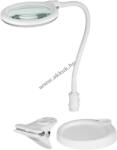 Goobay LED álló- és csíptetős nagyítólámpa 6W 480lm 100mm üveglencse 1, 75x 3dioptria