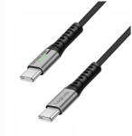 LogiLink Usb Type-C kábel 1 m gyors töltés 100W Pd Led 480Mbit/s nylon LogiLink (CU0422)