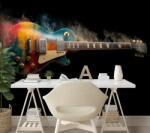 Dovido Fototapet autoadeziv chitară electrică colorată în fum - 294x198