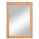 vidaXL Oglindă de perete, 50 x 70 cm, lemn masiv de tec (246501) - izocor