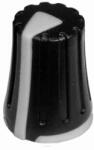 Noiz Buton Potentiometru Mixer 16x12mm, Negru-Alb (799718)
