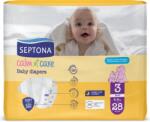Septona Бебешки пелени Septona - Calm n' Care, Midi No3, 4-9 kg, 28 броя (5201410886115) - baby