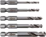 Foerch Set Burghie HSS cu Tija Tip Bit, Rectificate, pentru Surubelnite si Mandrine, 5 Piese (5509 5517 5) Burghiu