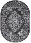 Mira Covor Oval Mira 24016-196, Marime 50 x 80 cm, Gri, Inaltime Fir 6 mm, Antialergic, Polipropilena, Living, Dormitor, Sufragerie, Birou Covor
