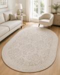 Itea Covor Oval Model Itea 42005-116, Marime 60 x 110 cm, Bej, Inaltime Fir 10 mm, Antialergic, Polipropilena, Living, Dormitor Covor