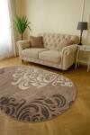 Mira Covor Oval Mira 24031-234, Marime 120 x 170 cm, Maro, Inaltime Fir 6 mm, Antialergic, Polipropilena, Living, Dormitor, Sufragerie, Birou Covor