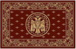 LOTOS Covor Bisericesc Lotos 15077-210, Imprimeu cu Vultur Bicefal, Marime 200 x 400 cm, Grena, Rosu, Inaltime Fir 8 mm, Antialergic, Polipropilena, Manastire, Biserica, Altar, Naos, Pronaos, Capela Covor