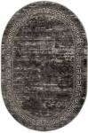 Mira Covor Oval Mira 24001-190, Marime 50 x 80 cm, Gri, Inaltime Fir 6 mm, Antialergic, Polipropilena, Living, Dormitor, Sufragerie, Birou Covor